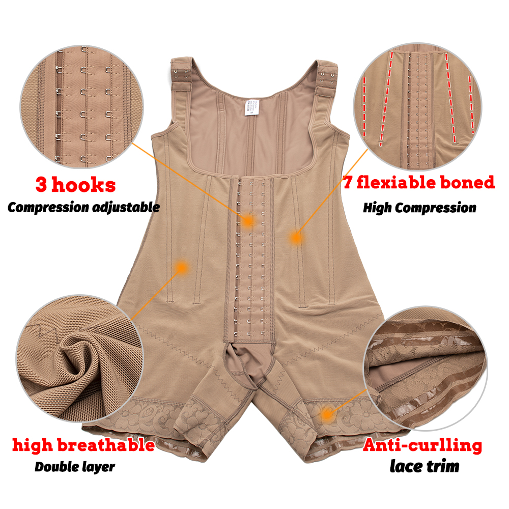 Fajas Colombian Girdles Post L - Shapewear Bodysuit Firm บทวิจารณ์และราคา