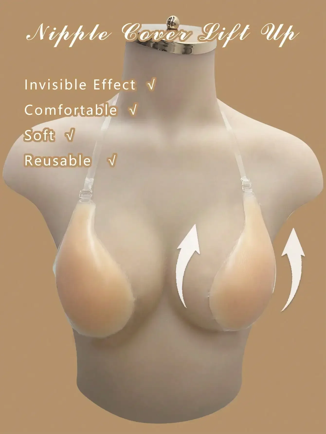 1pc Invisible Backless Straple - Strapless Bra Backless บทวิจารณ์และราคา