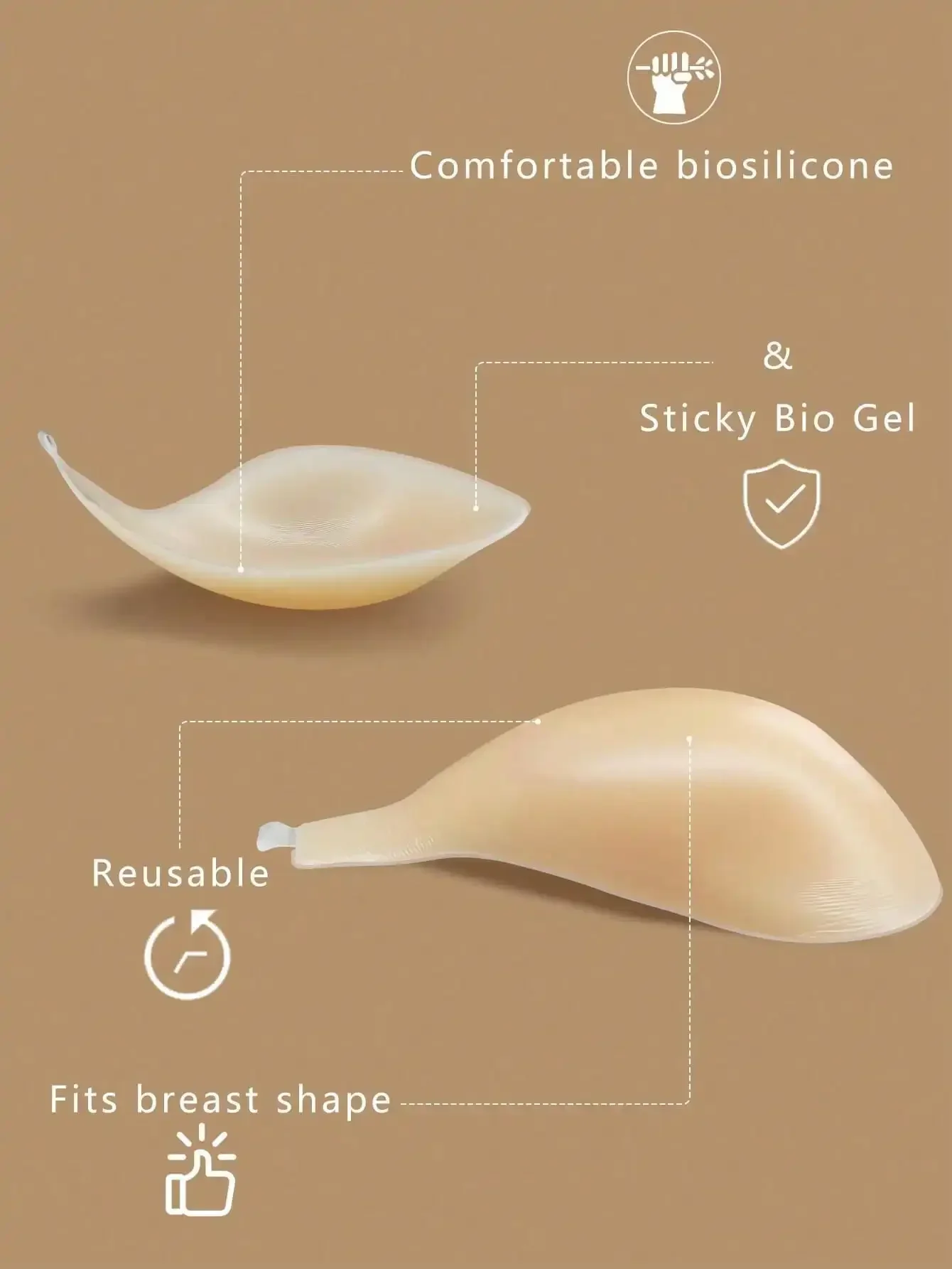 1pc Invisible Backless Straple - Strapless Bra Backless บทวิจารณ์และราคา