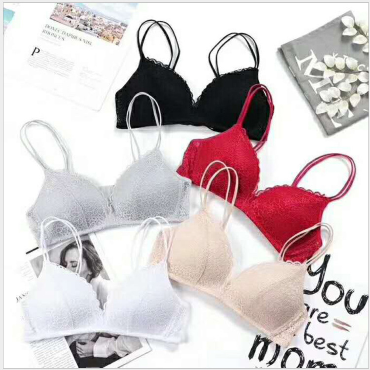 Women Bralette French Style La - Bralette Wireless Soft บทวิจารณ์และราคา