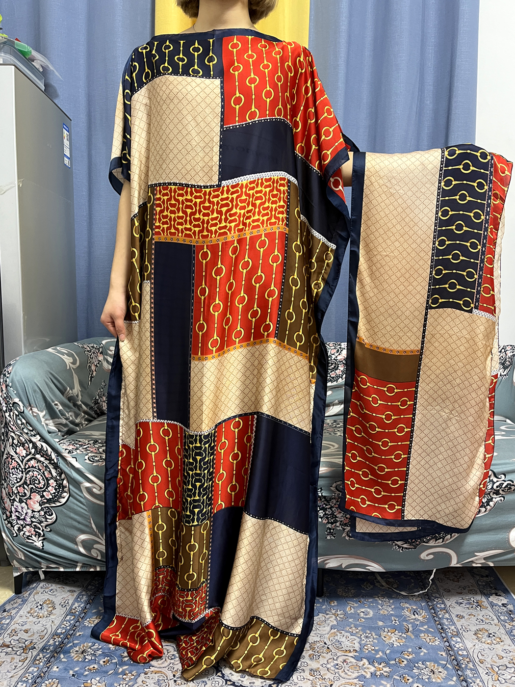 Abayas For Women Dubai Kaftan  - Robe Silk Women บทวิจารณ์และราคา