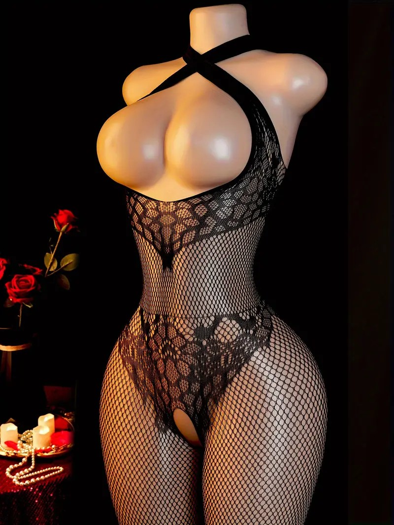 Sling Halter Neck Baby Dolls U - Bodystocking Fishnet บทวิจารณ์และราคา