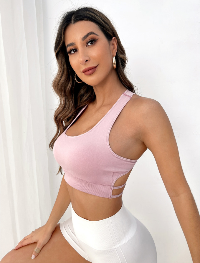 Breathable Sports Bra Fitness  - Sports Bra High Impact บทวิจารณ์และราคา