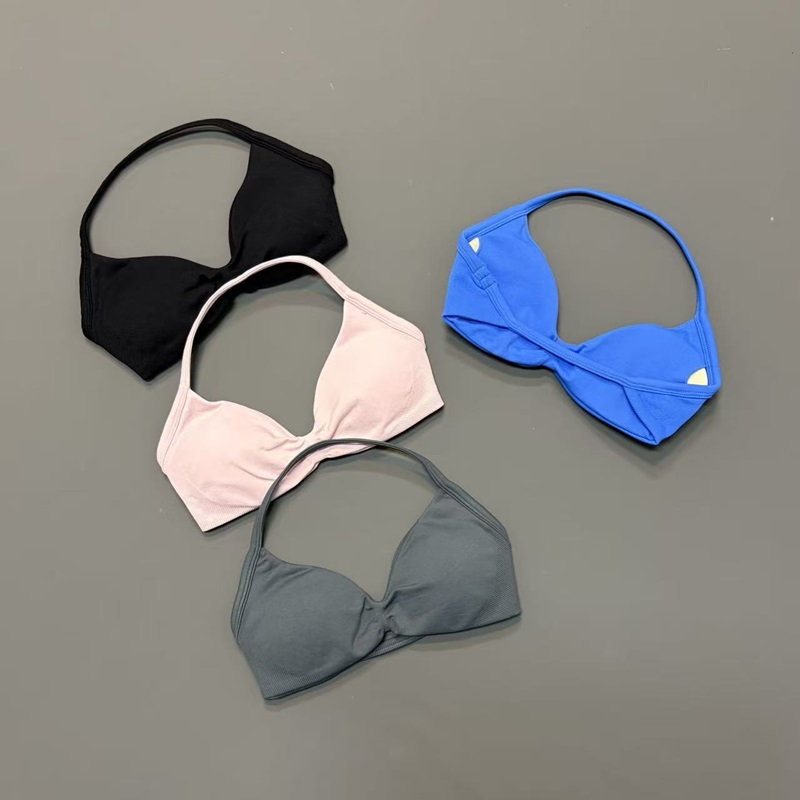 Women Halter Sports Bra V-Neck - Sports Bra High Impact บทวิจารณ์และราคา