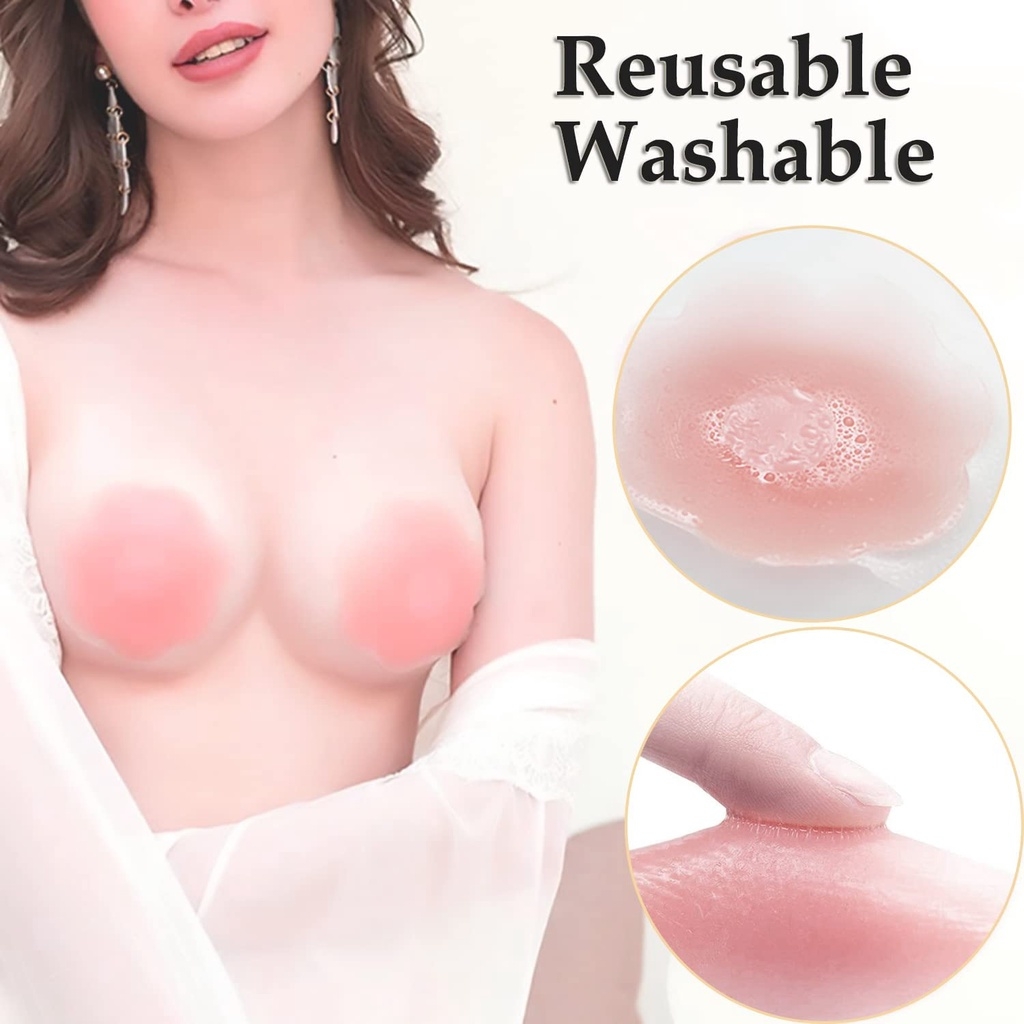 6/12PCS Invisible Self Adhesiv - Silicone Bra Adhesive บทวิจารณ์และราคา