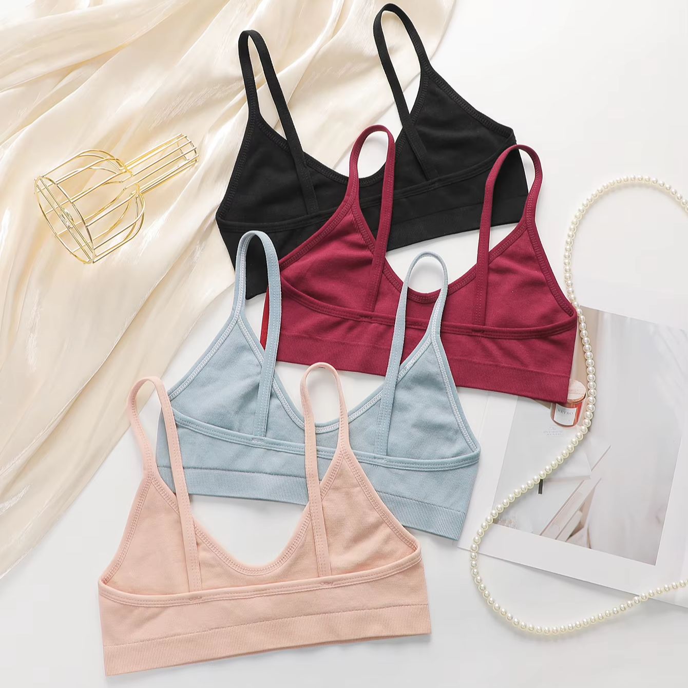 Women Seamless Wireless Bra So - Bralette Wireless Soft บทวิจารณ์และราคา