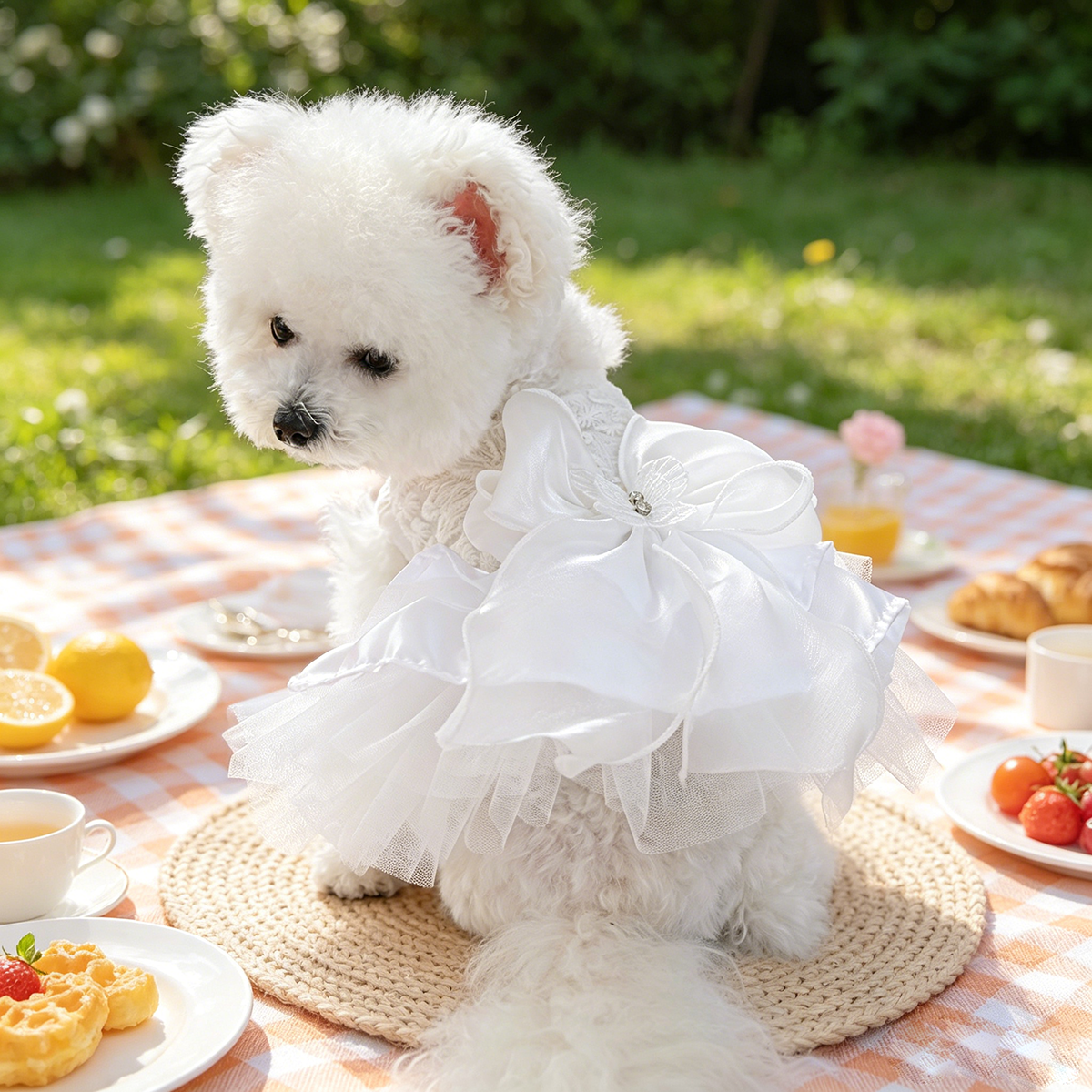 Elegant Lace Bow Pet Dress, Go - Lace Teddy Lingerie บทวิจารณ์และราคา