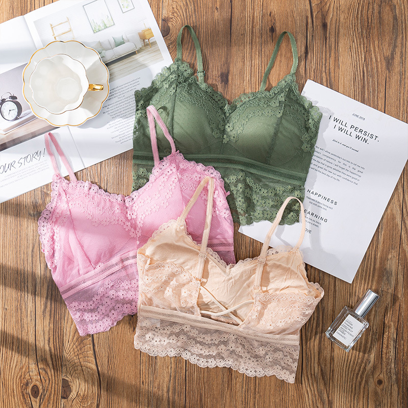 3D Sexy lace Lingerie Seamless - Strapless Bra Backless บทวิจารณ์และราคา