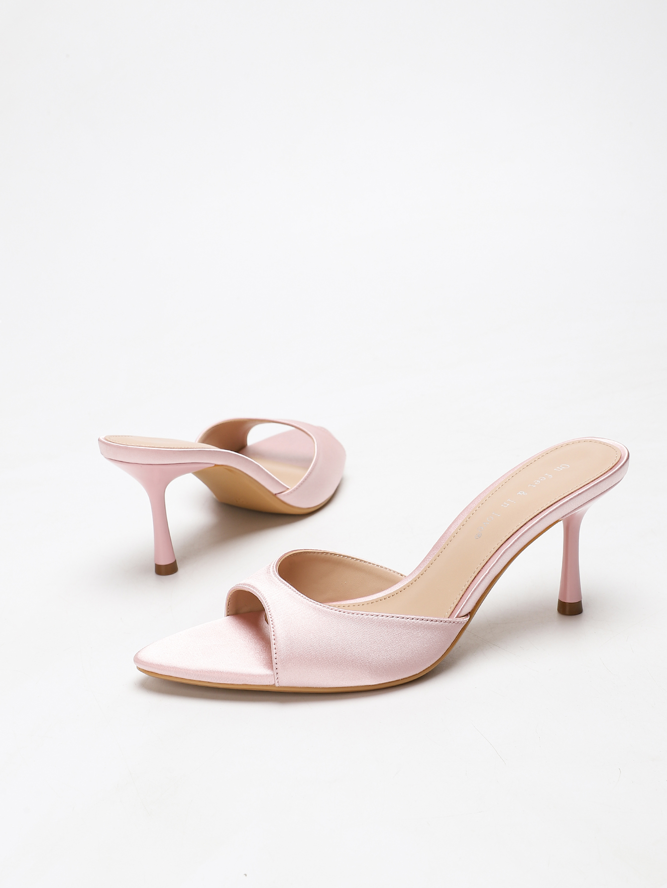 Women's Satin Pointed Toe Stil - Slip Dress Satin บทวิจารณ์และราคา