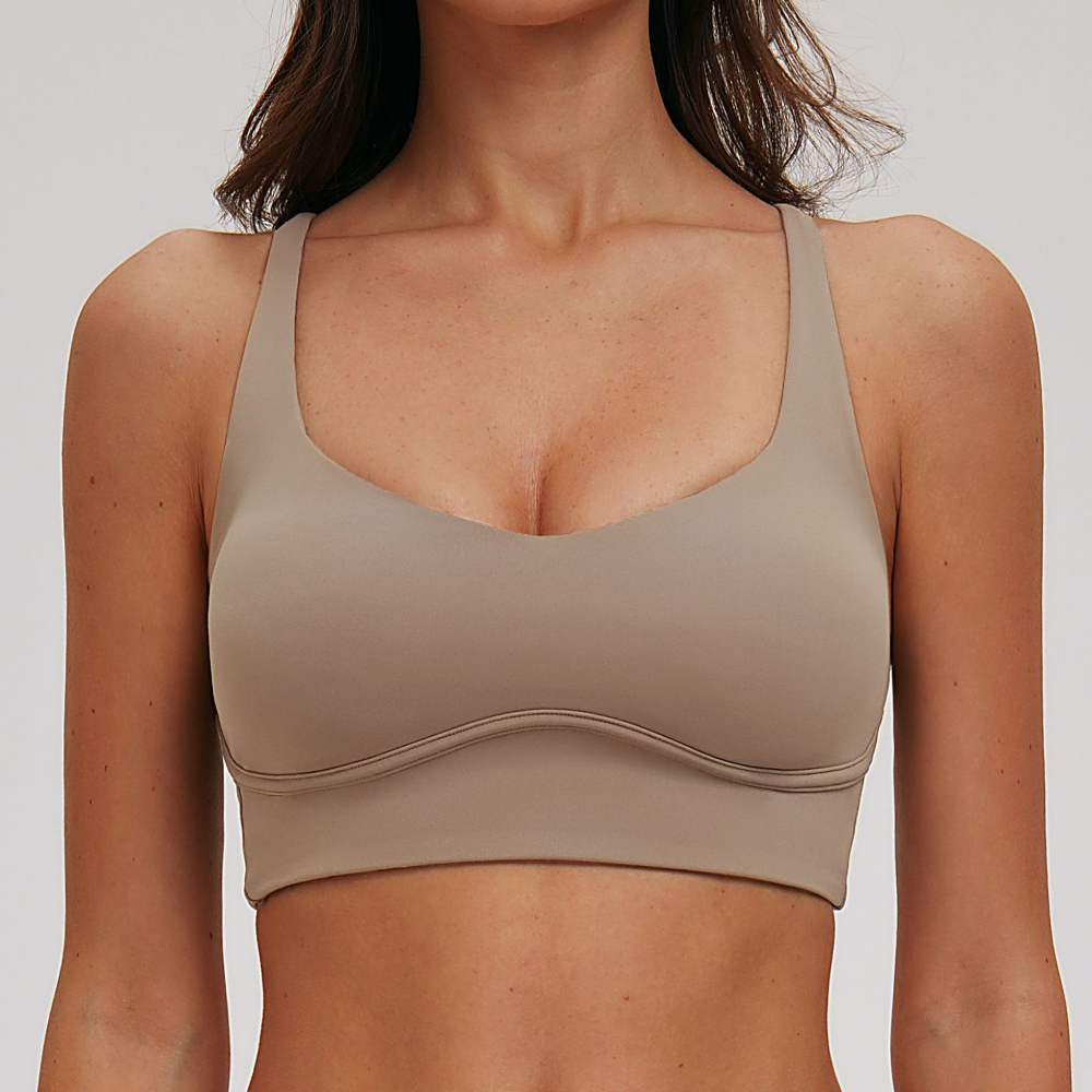 Sexy V-neck Sports Bra Yoga Un - Sports Bra High Impact บทวิจารณ์และราคา