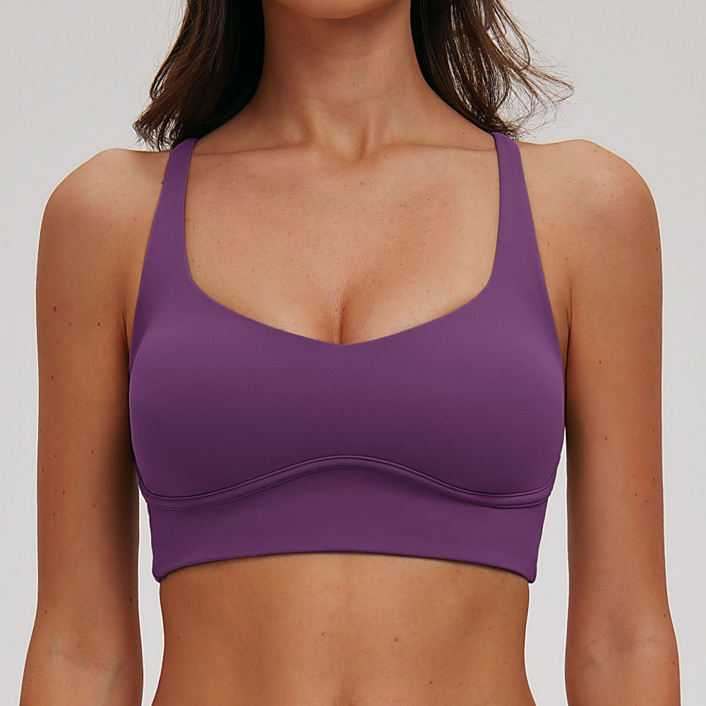 Sexy V-neck Sports Bra Yoga Un - Sports Bra High Impact บทวิจารณ์และราคา