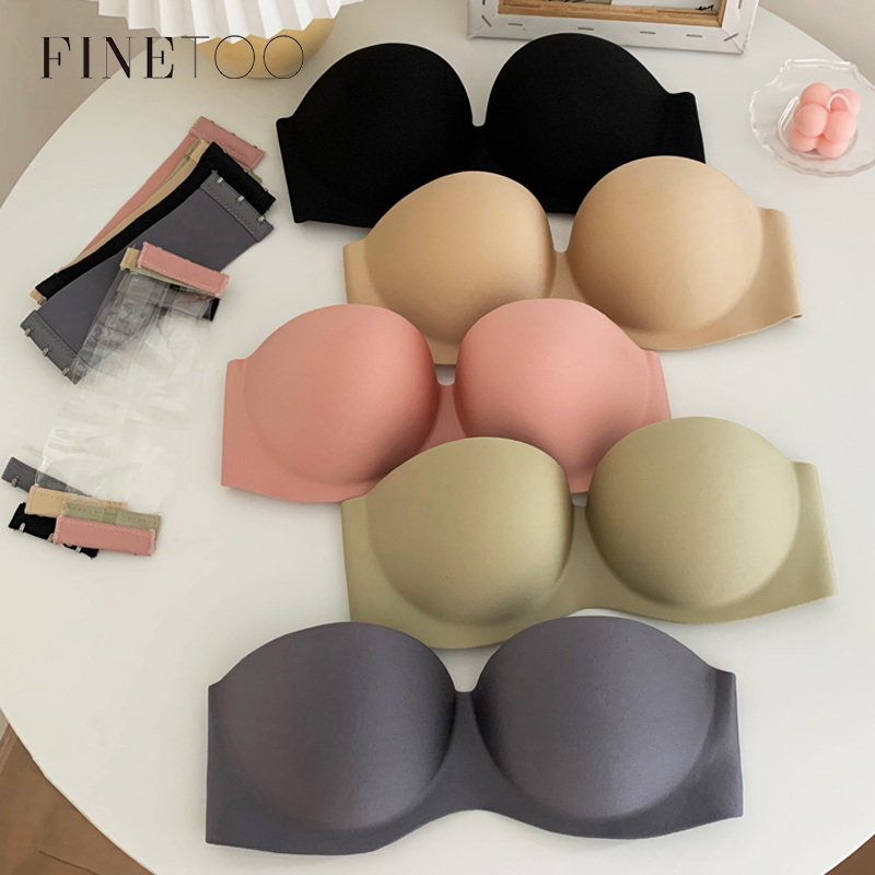 FINETOO Sexy Strapless Bras Wo - Bralette Wireless Soft บทวิจารณ์และราคา
