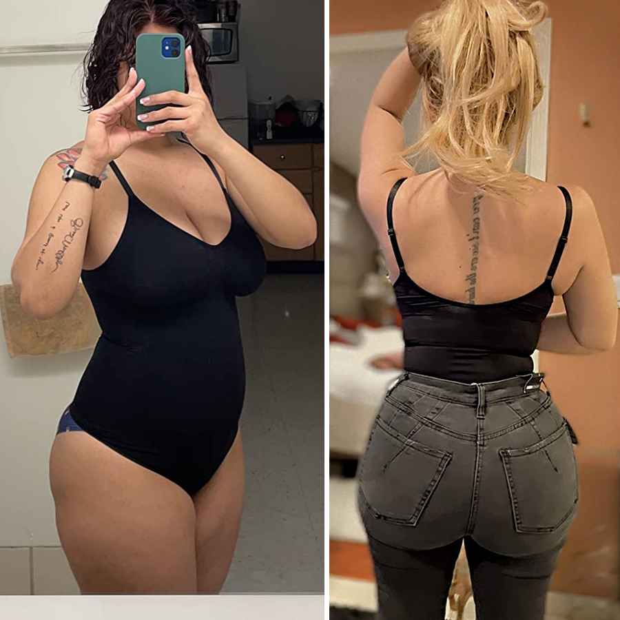 XS 3XL Seamless Body Suit Shap - Shapewear Bodysuit Firm บทวิจารณ์และราคา
