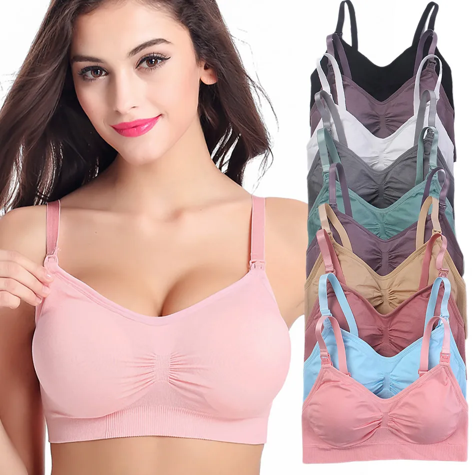 Breathable Maternity Pregnant  - Nursing Bra Sleep บทวิจารณ์และราคา