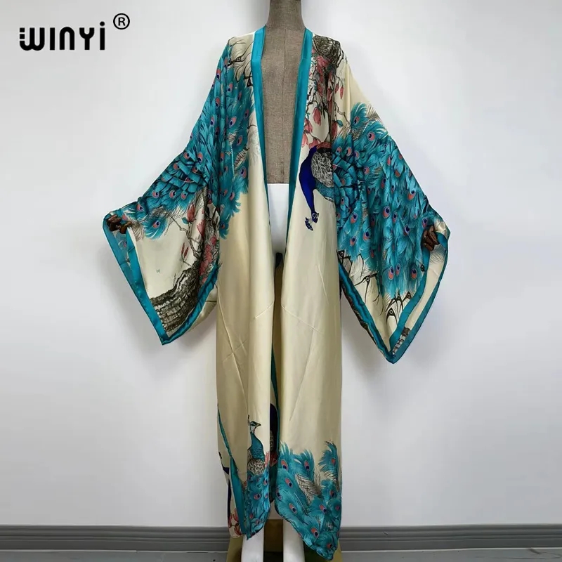 WINYI 2024 Summer Women Cardig - Robe Silk Women บทวิจารณ์และราคา