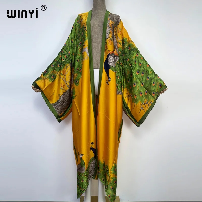 WINYI 2024 Summer Women Cardig - Robe Silk Women บทวิจารณ์และราคา