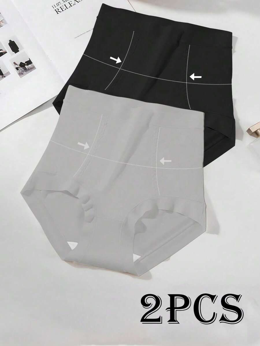 2pcs High Waist Seamless Shape - Seamless Underwear Women บทวิจารณ์และราคา