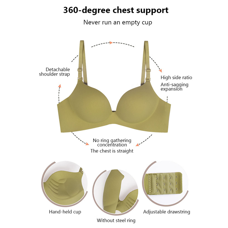 FallSweet Candy Push Up Bra fo - Bralette Wireless Soft บทวิจารณ์และราคา