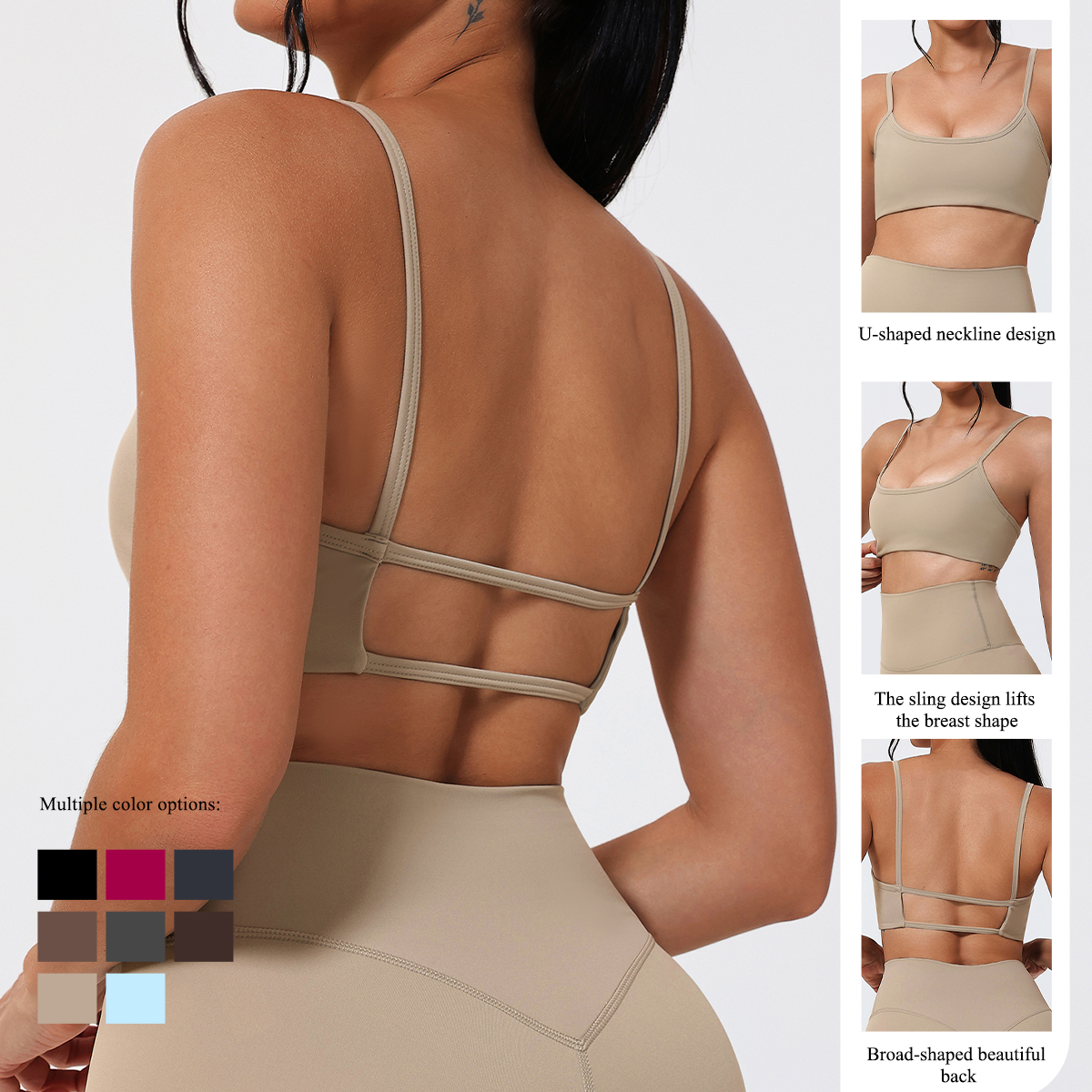 Ctenkevet Summer Backless Spor - Sports Bra High Impact บทวิจารณ์และราคา