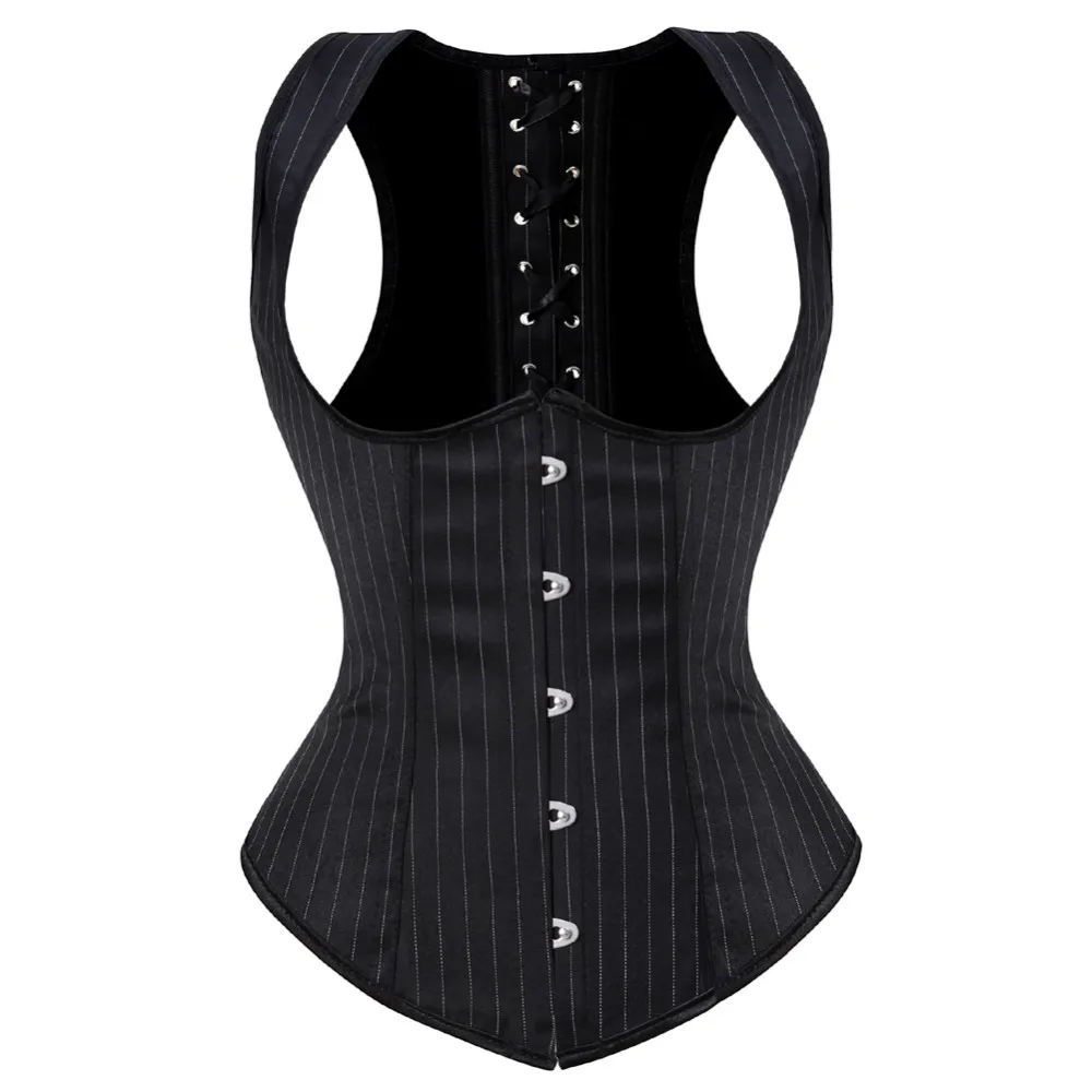 Women's Gothic Jacquard Underb - Corset Waist Cinch บทวิจารณ์และราคา