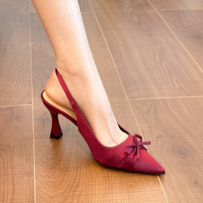 2026 Women's high heel shoes N - Slip Dress Satin บทวิจารณ์และราคา