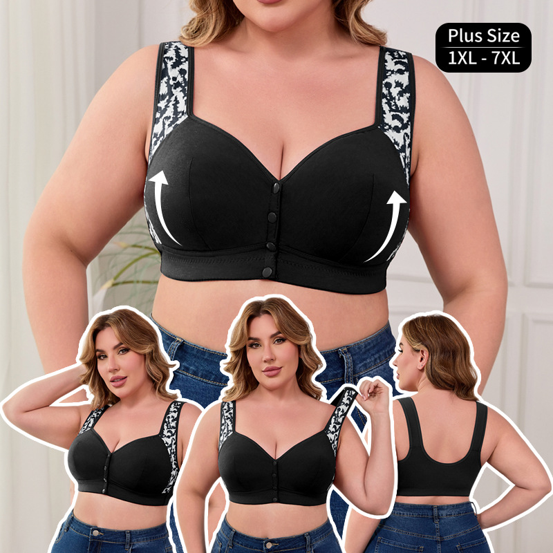 XL-7XL Plus Size Front Buckle  - Seamless Underwear Women บทวิจารณ์และราคา