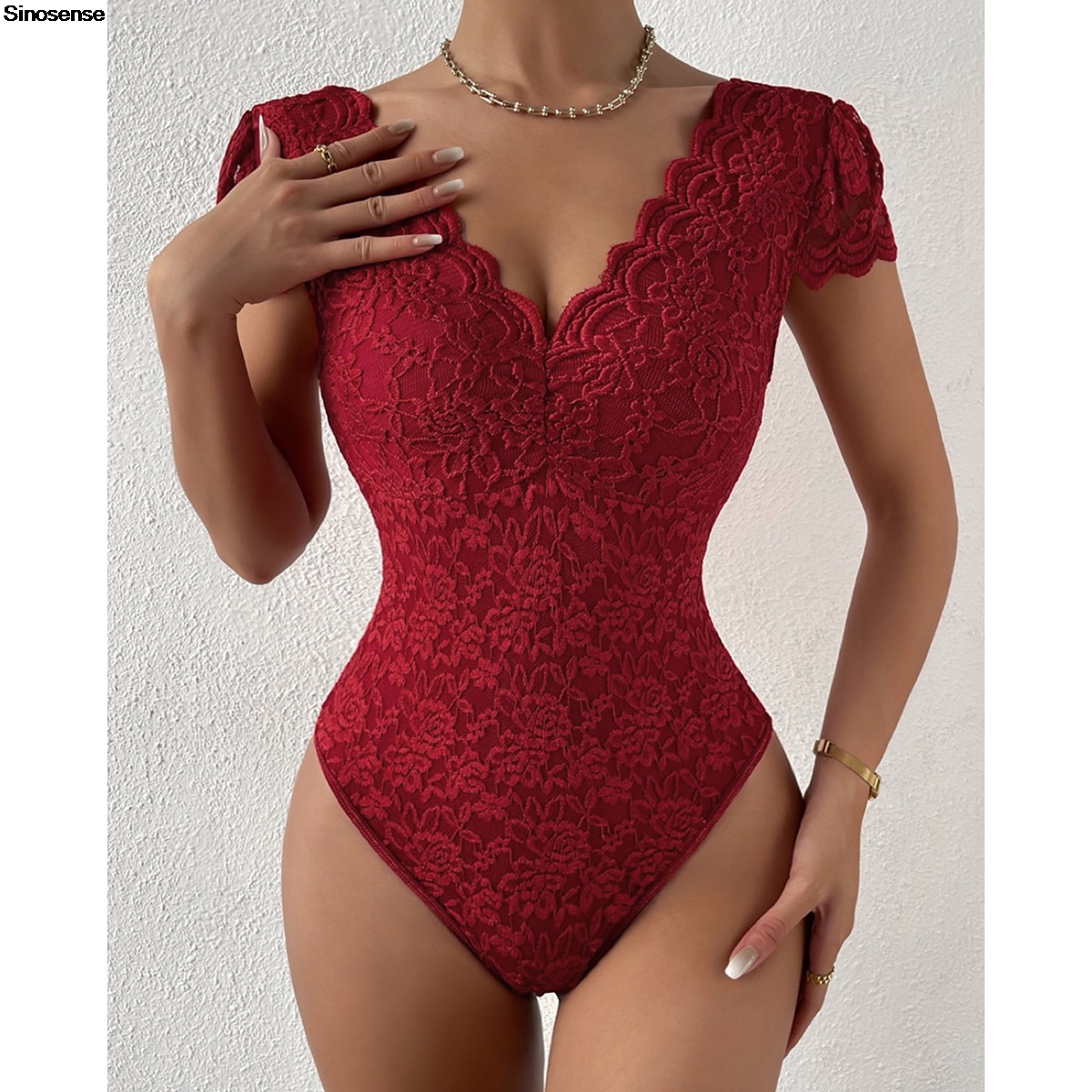 Womens Embroidery Floral Contr - Lace Teddy Lingerie บทวิจารณ์และราคา